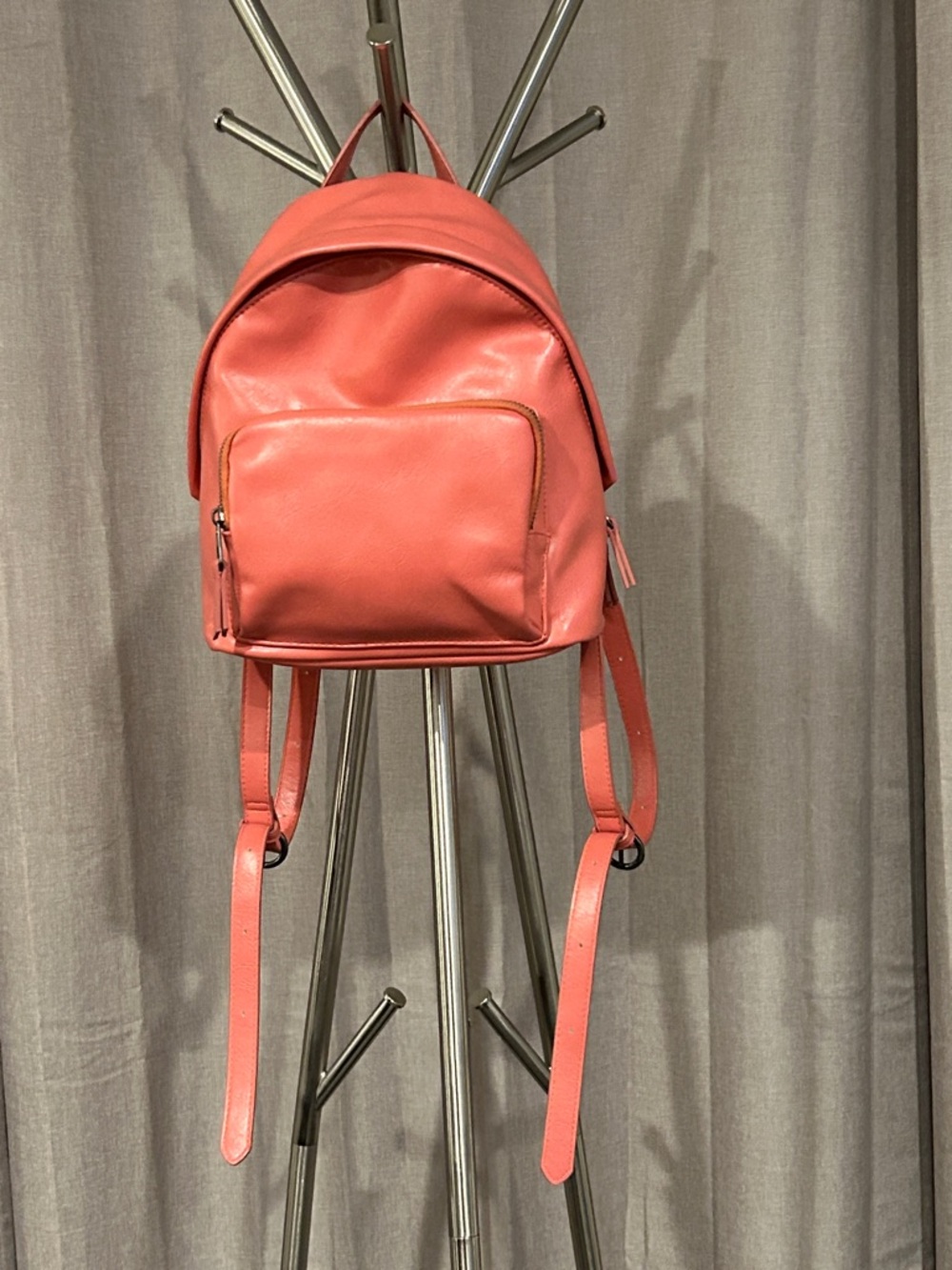 Universal Thread Coral Pink Mini Backpack with Front Zip Pocket